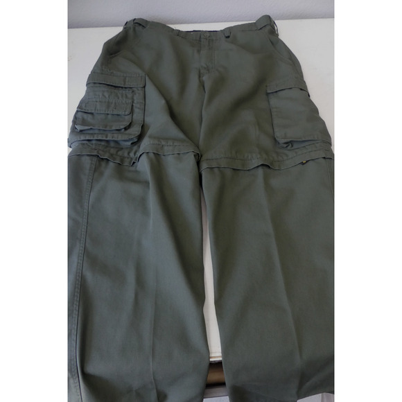 Boy Scouts Of America Convertible Uniform Pants Cargo Mens 38x31 Green Heavy - Picture 2 of 7